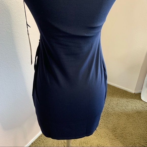 Revolve Susana Monaco Wrap Dress Midnight Sz. Med. - Picture 9 of 14
